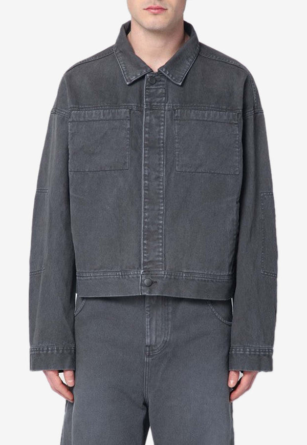 Entire Studios Washed Denim Jacket Gray ES2427DE/Q_ENTST-SL