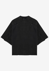 Entire Studios Washed Oversized Jersey T-shirt Black ES2487CO/P_ENTST-WB