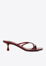 Jimmy Choo Etana 50 Leather Mules Red ETANAMULE50GXH/Q_JIMCH-RR