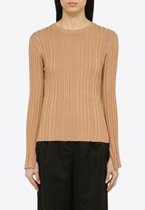 Loulou Studio Silk-Blend Ribbed Sweater EVIESI/O_LOULO-GS