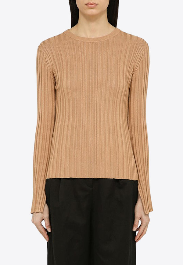 Loulou Studio Silk-Blend Ribbed Sweater EVIESI/O_LOULO-GS