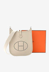 Hermès Mini Evelyne 16 Amazone in Beton Clemence Leather with Palladium Hardware