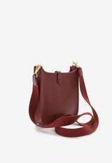 Hermès Mini Evelyne 16 Amazone in Rouge H Clemence Leather with Gold Hardware