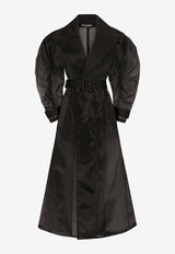 Dolce 
Gabbana Organza Trench Coat F0D1OT FUMG9 N0000 Black