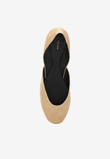 The Row Gemma Suede Ballet Flats Beige F1518L21/O_THERO-TRC