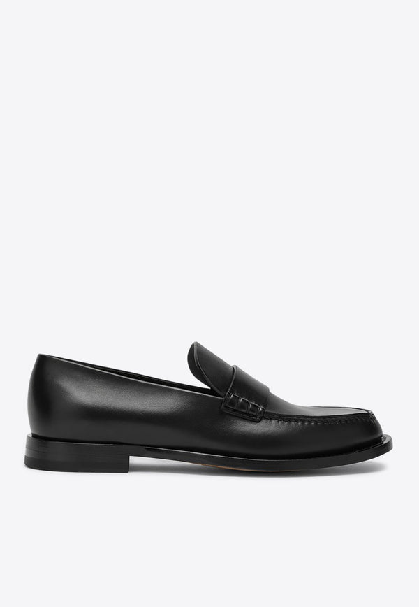 The Row Novus Calf Leather Loafers Black F1553L600/P_THERO-BLK