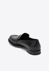 The Row Novus Calf Leather Loafers Black F1553L600/P_THERO-BLK