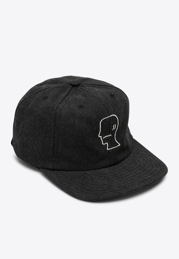 Brain Dead Embroidered Logo Twill Baseball Cap Black F24H01003922CO/P_BRAID-BLK