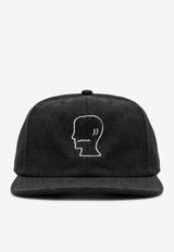 Brain Dead Embroidered Logo Twill Baseball Cap Black F24H01003922CO/P_BRAID-BLK