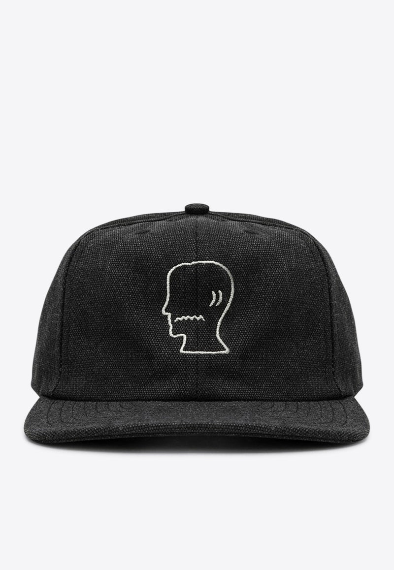 Brain Dead Embroidered Logo Twill Baseball Cap Black F24H01003922CO/P_BRAID-BLK