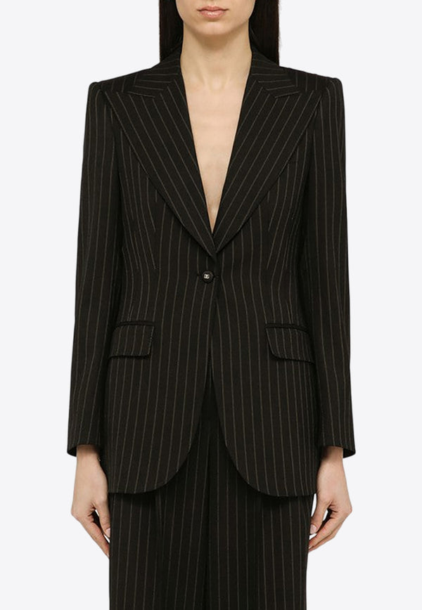 Dolce 
Gabbana Single-Breasted Pinstriped Blazer in Wool F29QGTFRBDB/O_DOLCE-S8051