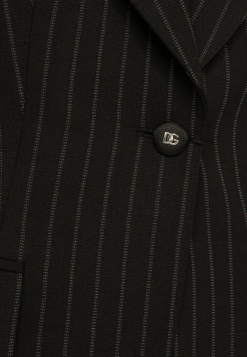 Dolce 
Gabbana Single-Breasted Pinstriped Blazer in Wool F29QGTFRBDB/O_DOLCE-S8051