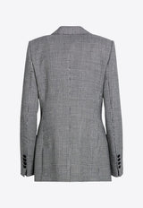 Dolce 
Gabbana Prince of Wales Single-Breasted Blazer Gray F29UCTFQ2N2/P_DOLCE-S8100