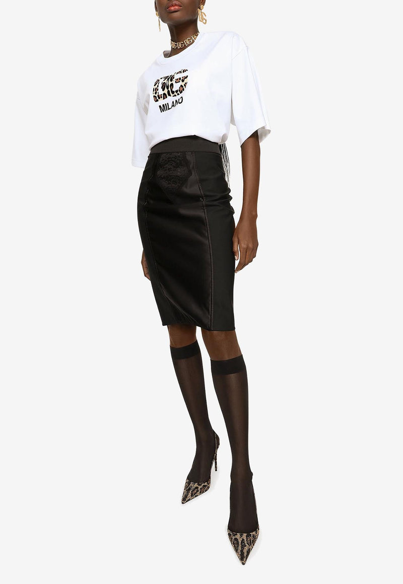 Dolce 
Gabbana High-Waist Pencil Skirt Black F4BKDT GDM43 N0000