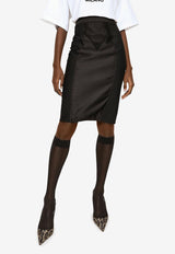 Dolce 
Gabbana High-Waist Pencil Skirt Black F4BKDT GDM43 N0000