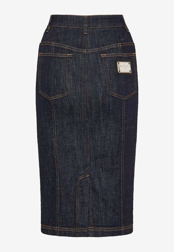 Dolce 
Gabbana Denim Pencil Midi Skirt F4BR8D G8KQ3 S9001