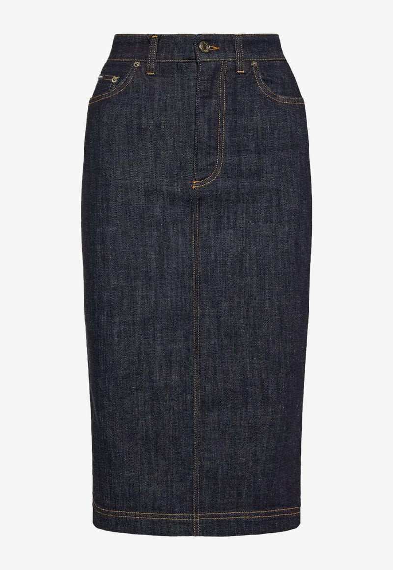 Dolce 
Gabbana Denim Pencil Midi Skirt F4BR8D G8KQ3 S9001