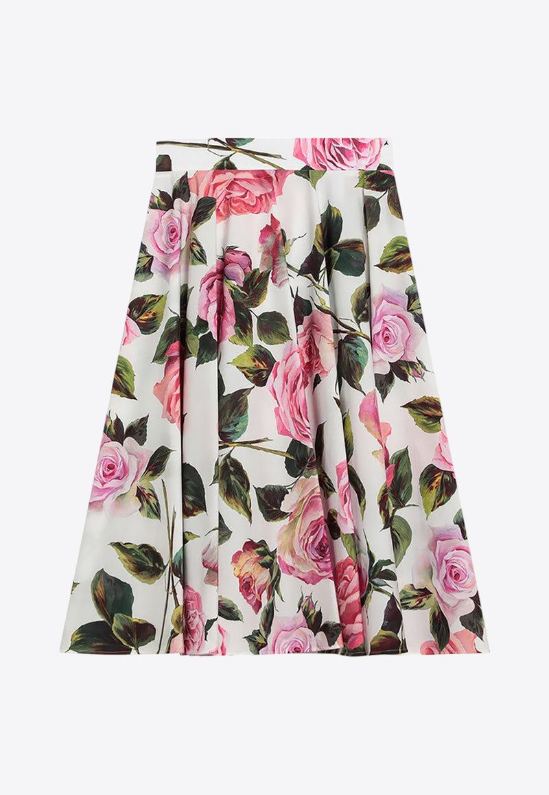 Dolce 
Gabbana Floral Print Pleated Midi Skirt Multicolor F4C1XTHS5S4/Q_DOLCE-HA5IG