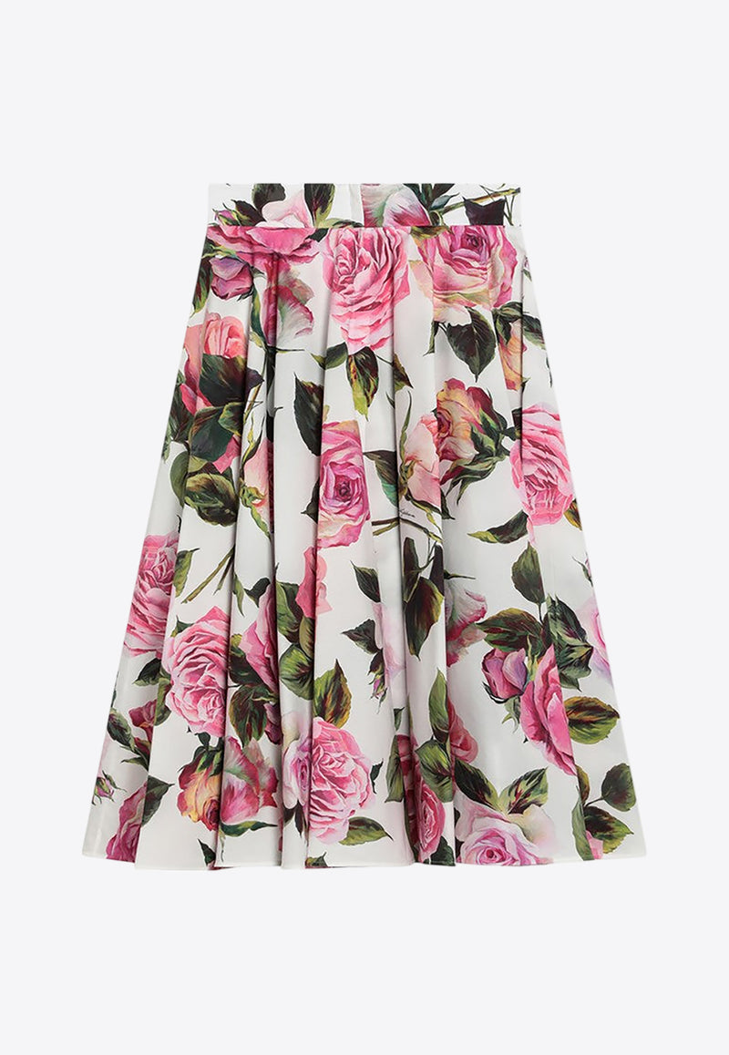 Dolce 
Gabbana Floral Print Pleated Midi Skirt Multicolor F4C1XTHS5S4/Q_DOLCE-HA5IG