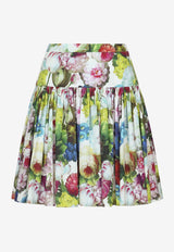 Dolce 
Gabbana All-Over Floral-Patterned Flared Skirt F4CFAT HS5Q2 HA4YF Multicolor