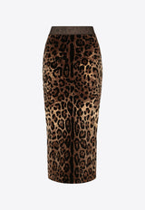 Dolce 
Gabbana Leopard Print Midi Pencil Skirt Brown F4CHZT FJ7D5 S8350