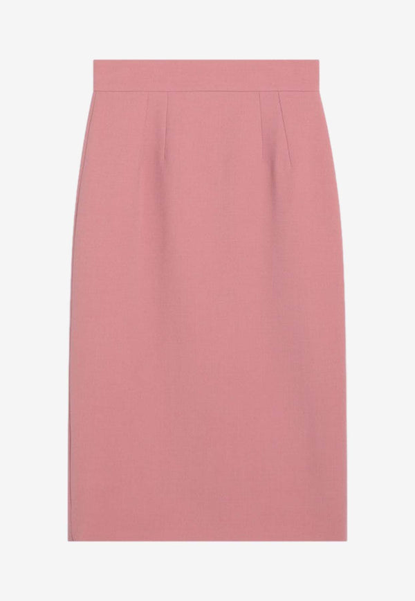 Dolce 
Gabbana Wool Pencil Skirt  Pink F4CJGTFU2L8/Q_DOLCE-F0473