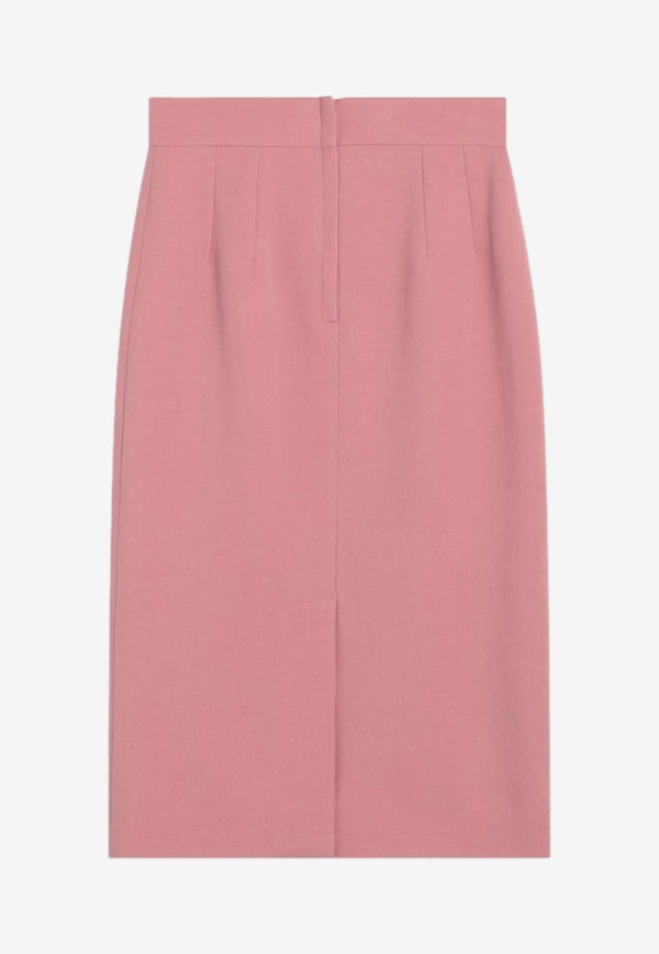 Dolce 
Gabbana Wool Pencil Skirt  Pink F4CJGTFU2L8/Q_DOLCE-F0473