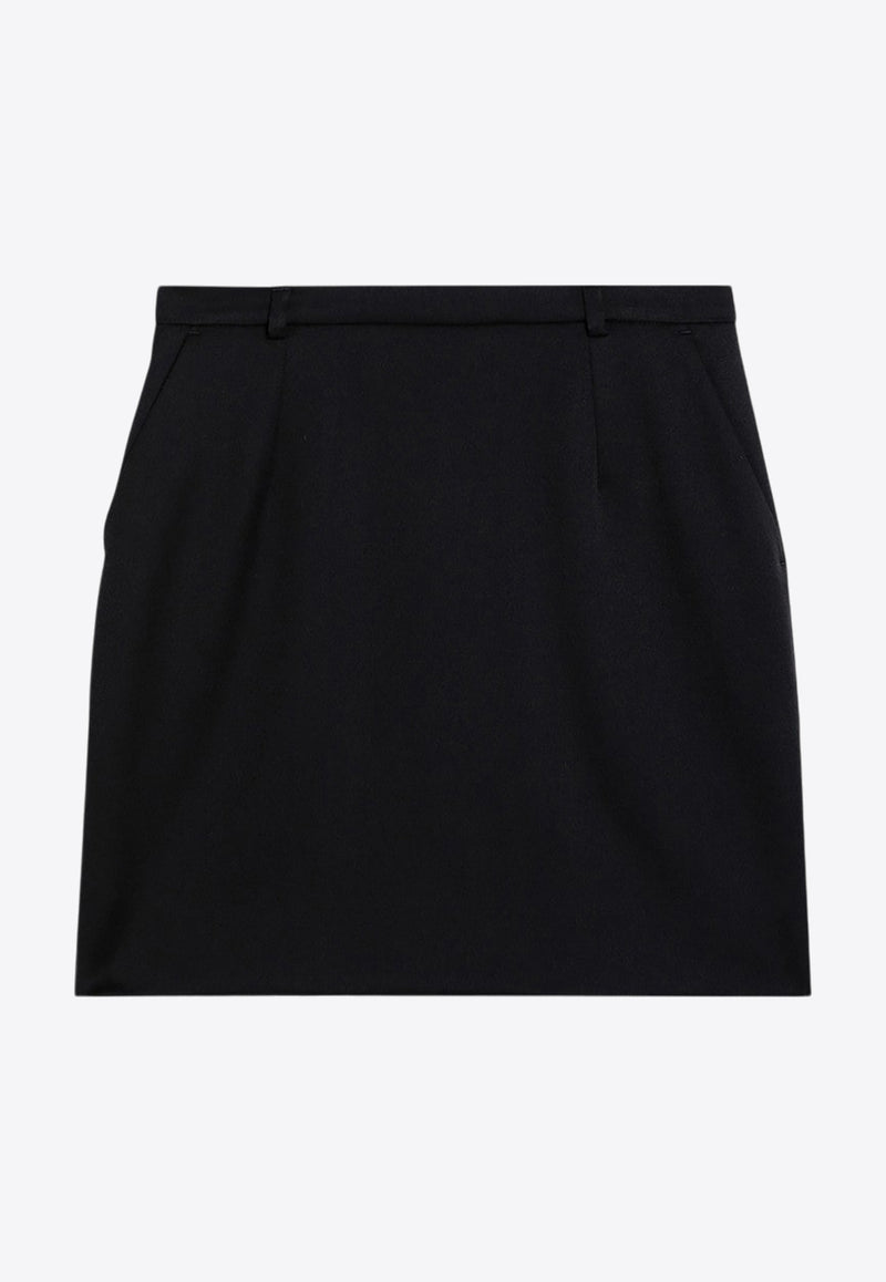 Dolce 
Gabbana Essential Wool Mini Skirt Black F4CXBTFU28J/P_DOLCE-N0000