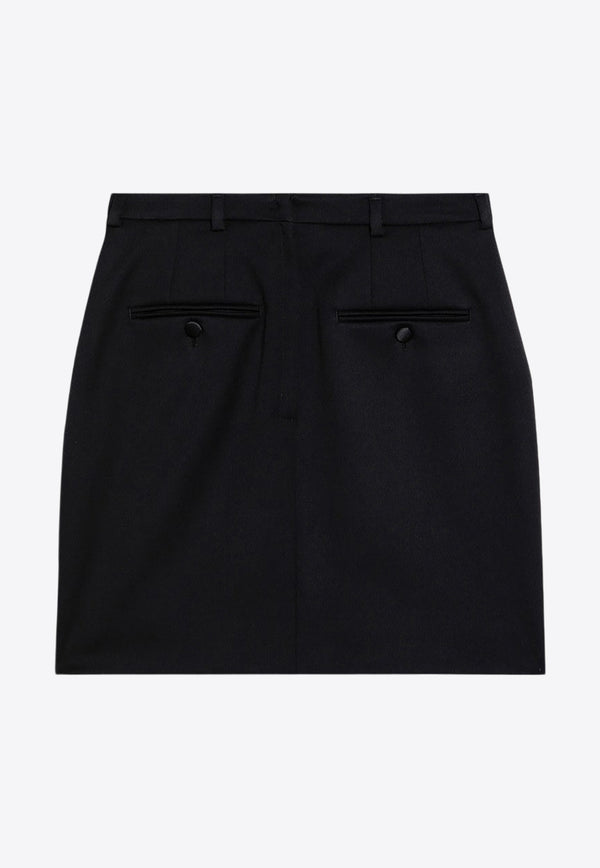 Dolce 
Gabbana Essential Wool Mini Skirt Black F4CXBTFU28J/P_DOLCE-N0000