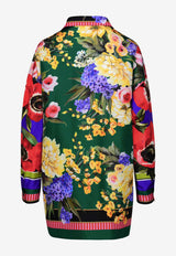 Dolce 
Gabbana Floral Long-Sleeved Silk Shirt F5J06T HI1QL S9000