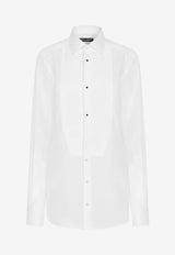 Tops Long-Sleeved Tuxedo Shirt F5S30T FU5K9 W0800