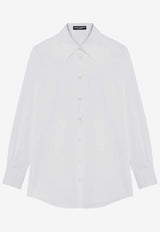 Dolce 
Gabbana Long-Sleeved Poplin Shirt White F5S76TGDCOL/P_DOLCE-W0800