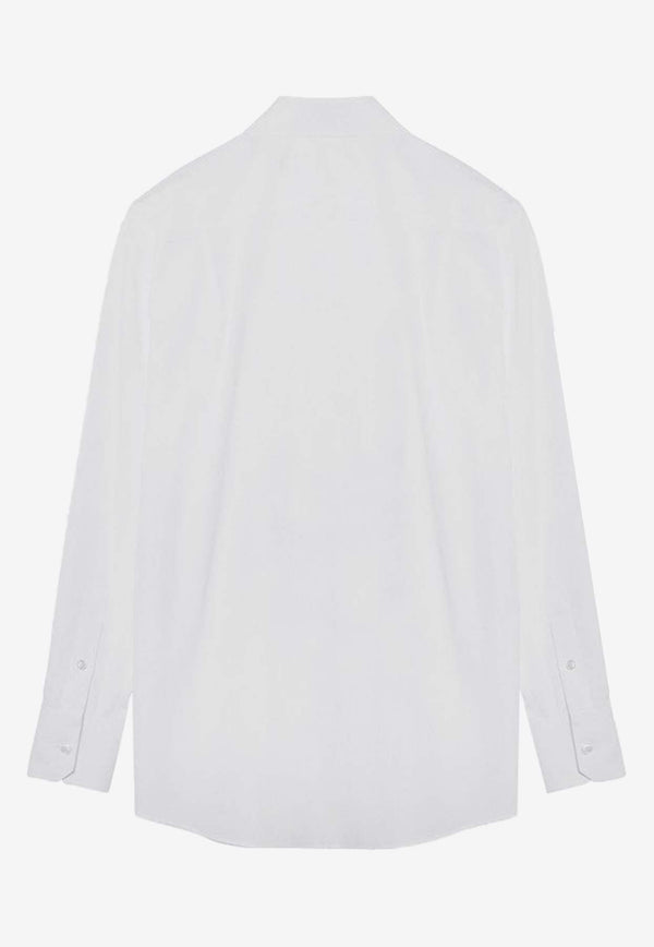 Dolce 
Gabbana Long-Sleeved Poplin Shirt White F5S76TGDCOL/P_DOLCE-W0800