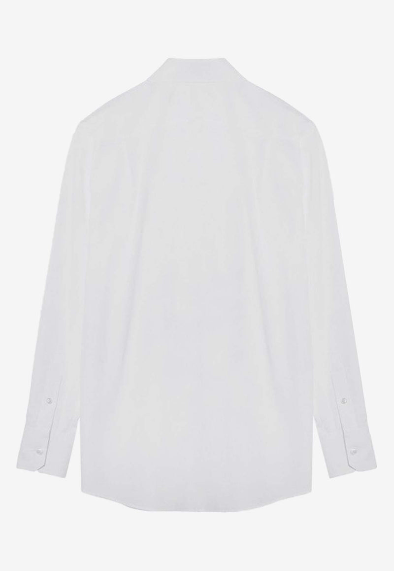 Dolce 
Gabbana Long-Sleeved Poplin Shirt White F5S76TGDCOL/P_DOLCE-W0800