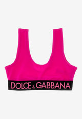 Dolce 
Gabbana Logo Sports Bra F777YT FUGCZ F0321 Pink