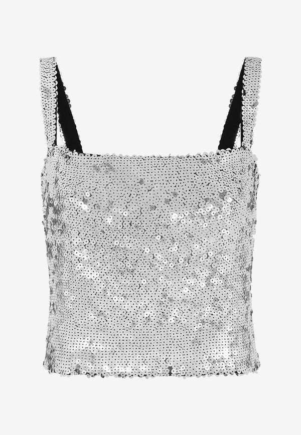 Dolce 
Gabbana Sequin-Embellished Sleeveless Top F79BAT FLSEP S0990