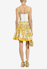 Dolce 
Gabbana Majolica Print Corset Top F7W98T HH5EA HG3TN Yellow