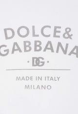 Dolce 
Gabbana Logo Lettering-Print Crewneck T-shirt F8U48T GDB6W W0800