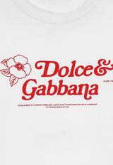 Dolce 
Gabbana Logo Print Short-Sleeved T-shirt F8U48T GDCA2 W0800