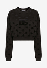 Dolce 
Gabbana Logo Monogram Crewneck Sweatshirt F9R60T GDB7F S9000