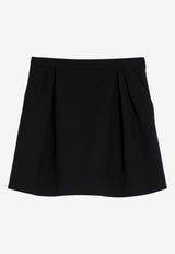 Alessandra Rich Pied De Poule Mini Wrap Skirt Black FABX3887F4372/P_ALESS-0900