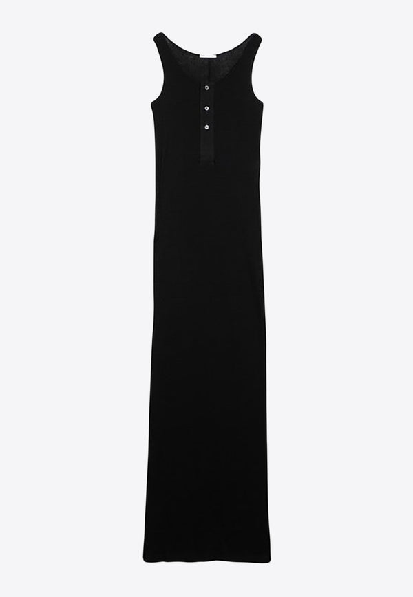 AMI PARIS Ribbed Sleeveless Maxi Dress FDR334JE0055/O_AMI-001