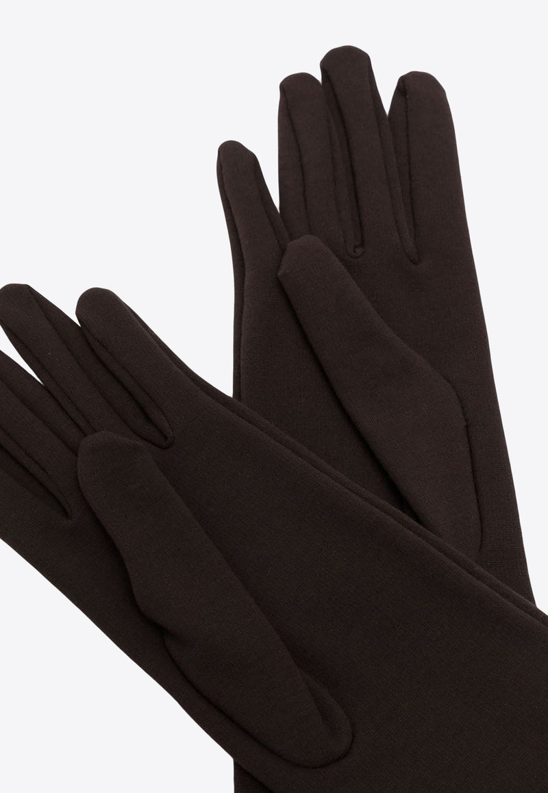 Dolce 
Gabbana Full-Finger Stretch Long Gloves Brown FG108A FUGRE M1512