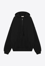 Fear Of God Half-Zip Hooded Fleece Sweatshirt Black FG24FW50-1006FLC/P_FEARG-001