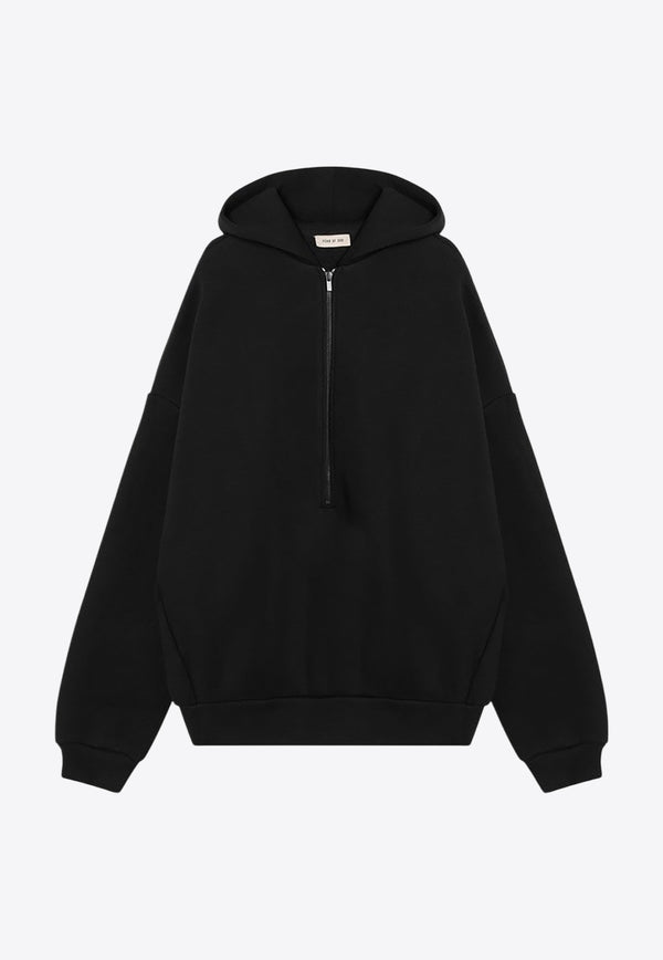 Fear Of God Half-Zip Hooded Fleece Sweatshirt Black FG24FW50-1006FLC/P_FEARG-001