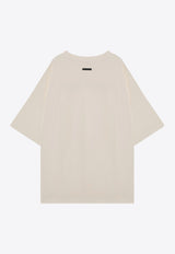 Fear Of God Logo Print Oversized T-shirts Cream FG24FW50-10155LBHW/P_FEARG-107