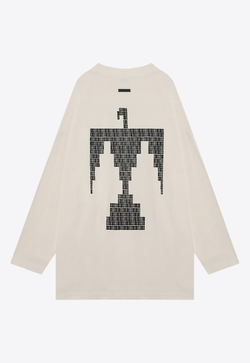 Fear Of God Thunderbird Long-Sleeved Oversized T-shirt Cream FG24FW50-10175EBHW/P_FEARG-107