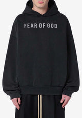 Fear Of God Vintage French Terry Logo Hooded Sweatshirt Black FG24FW50-8205LGTER/P_FEARG-001