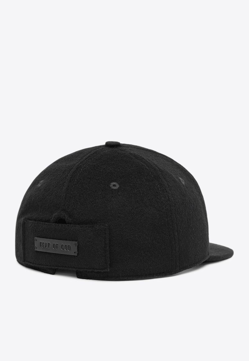 Fear Of God Felted F Baseball Cap Black FG24FW70-8040WOOBLACK