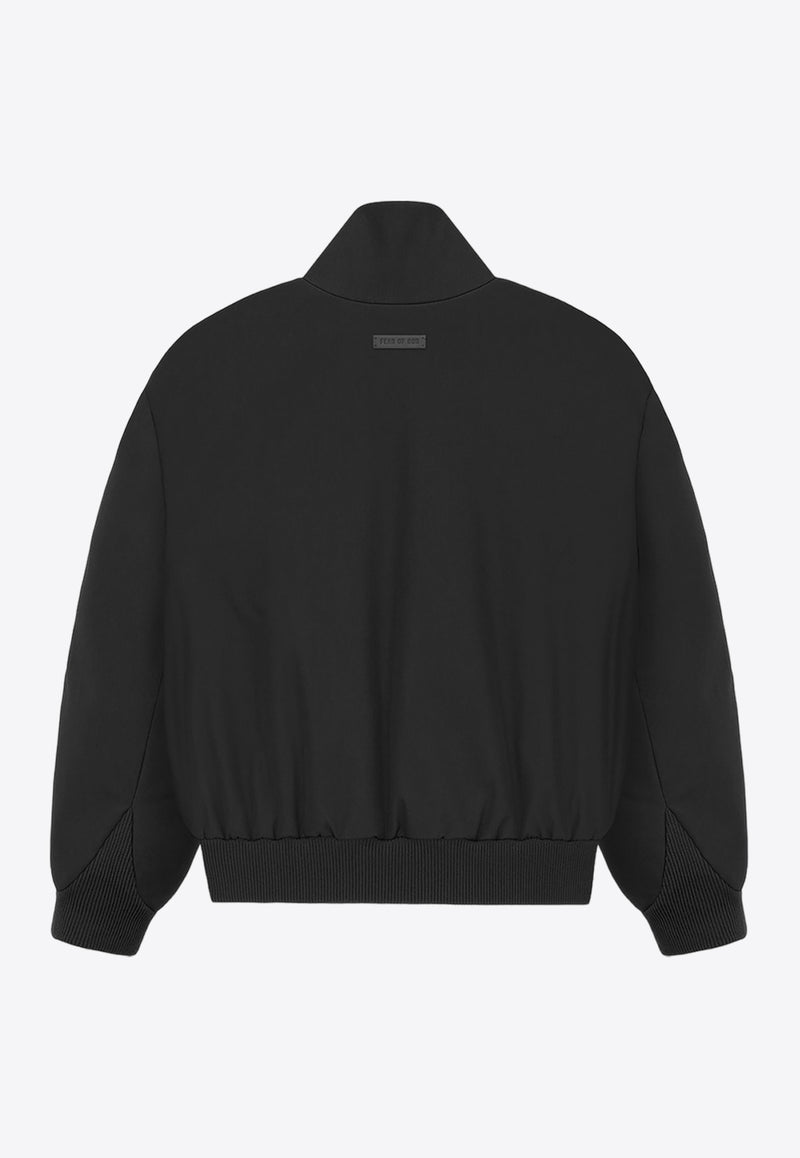 Fear Of God Zip-Up Bomber Jacket in Wool-Blend Black FG830-320WCTBLACK